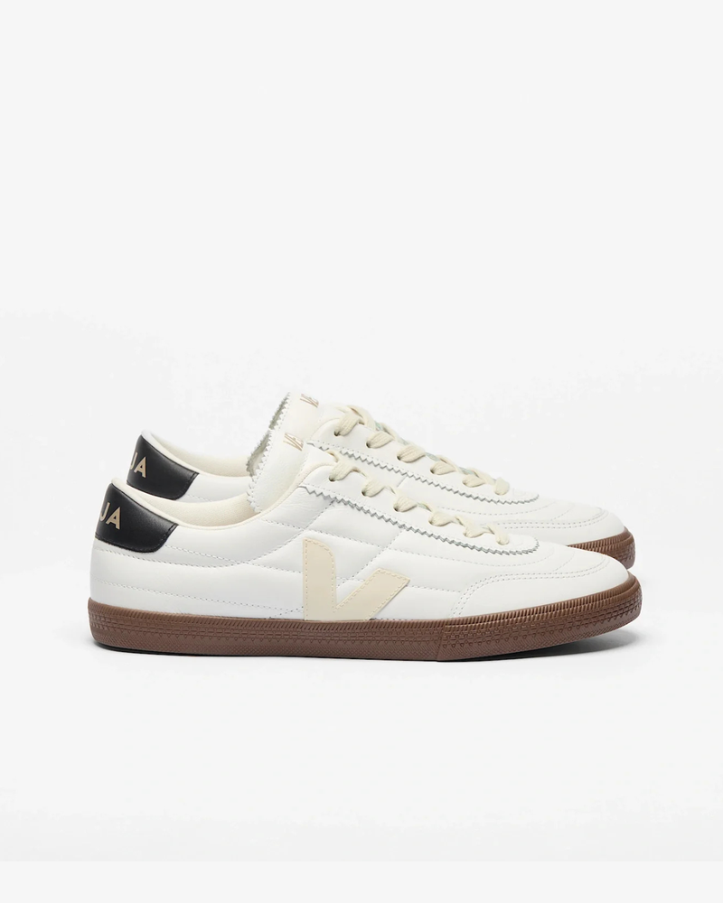 Zapatilla Veja Paneka Leather White Black Bark