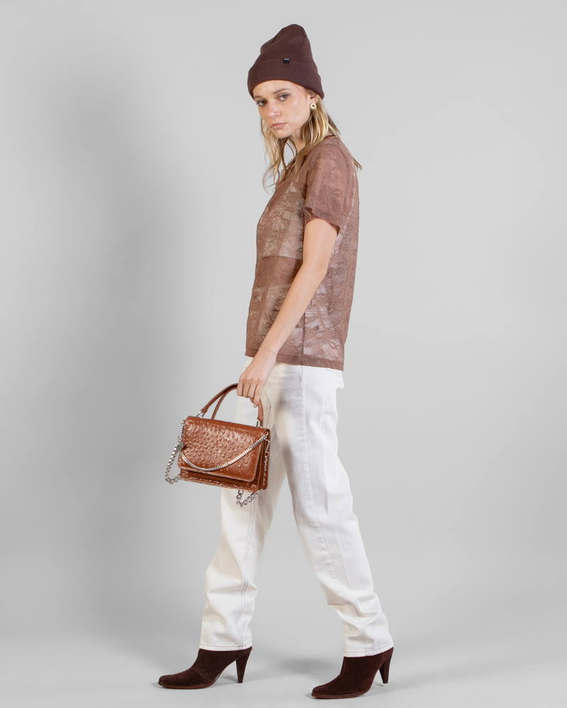 Polera Rose Oversize Encaje