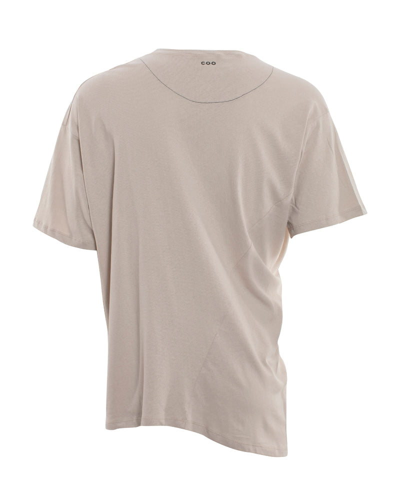 Polera irregular Norton beige