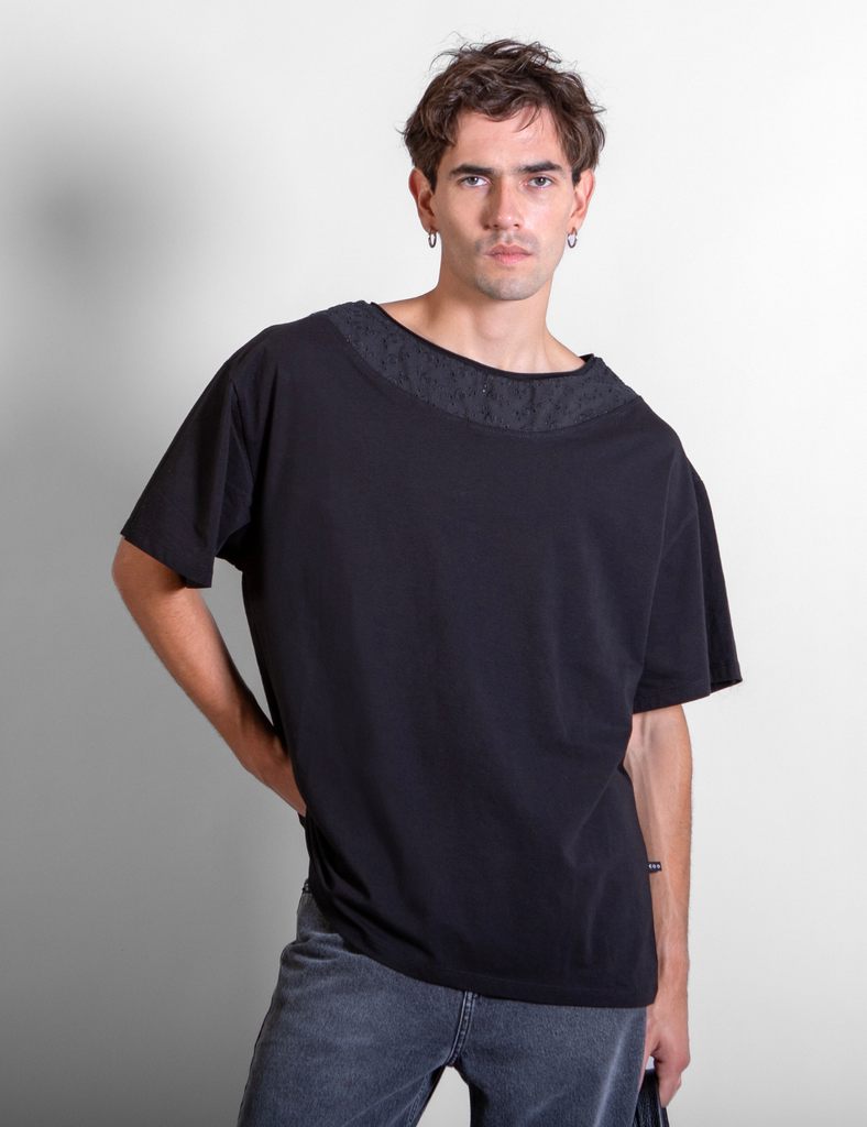 Polera Raíz Lenny Negra