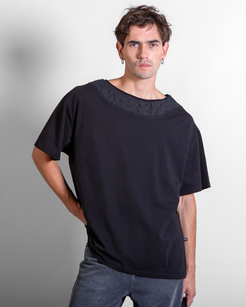 Polera Raíz Lenny Negra