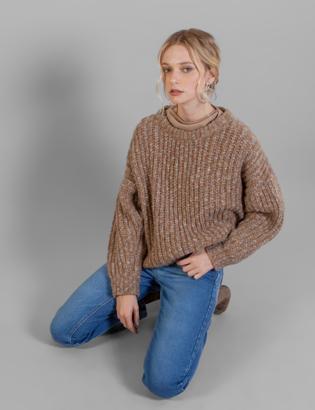 Tejido Andino Camel Jaspe