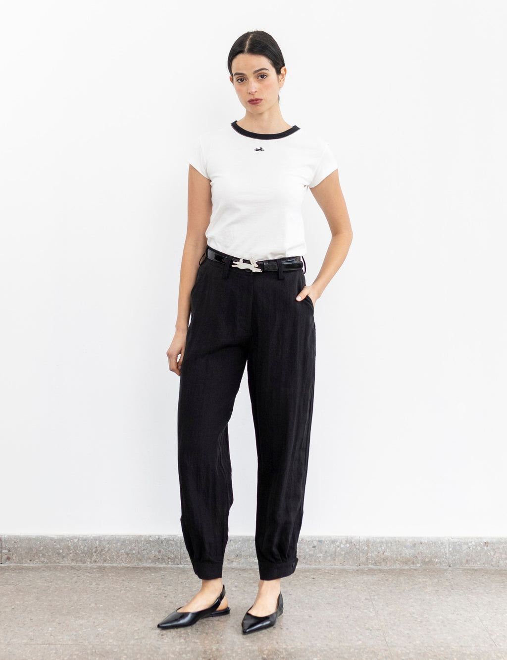 Pantalón Lino Pampa Negro