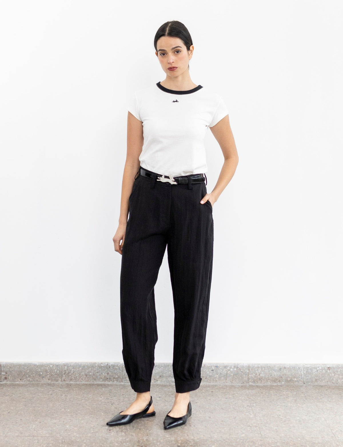 Pantalón Lino Pampa Negro