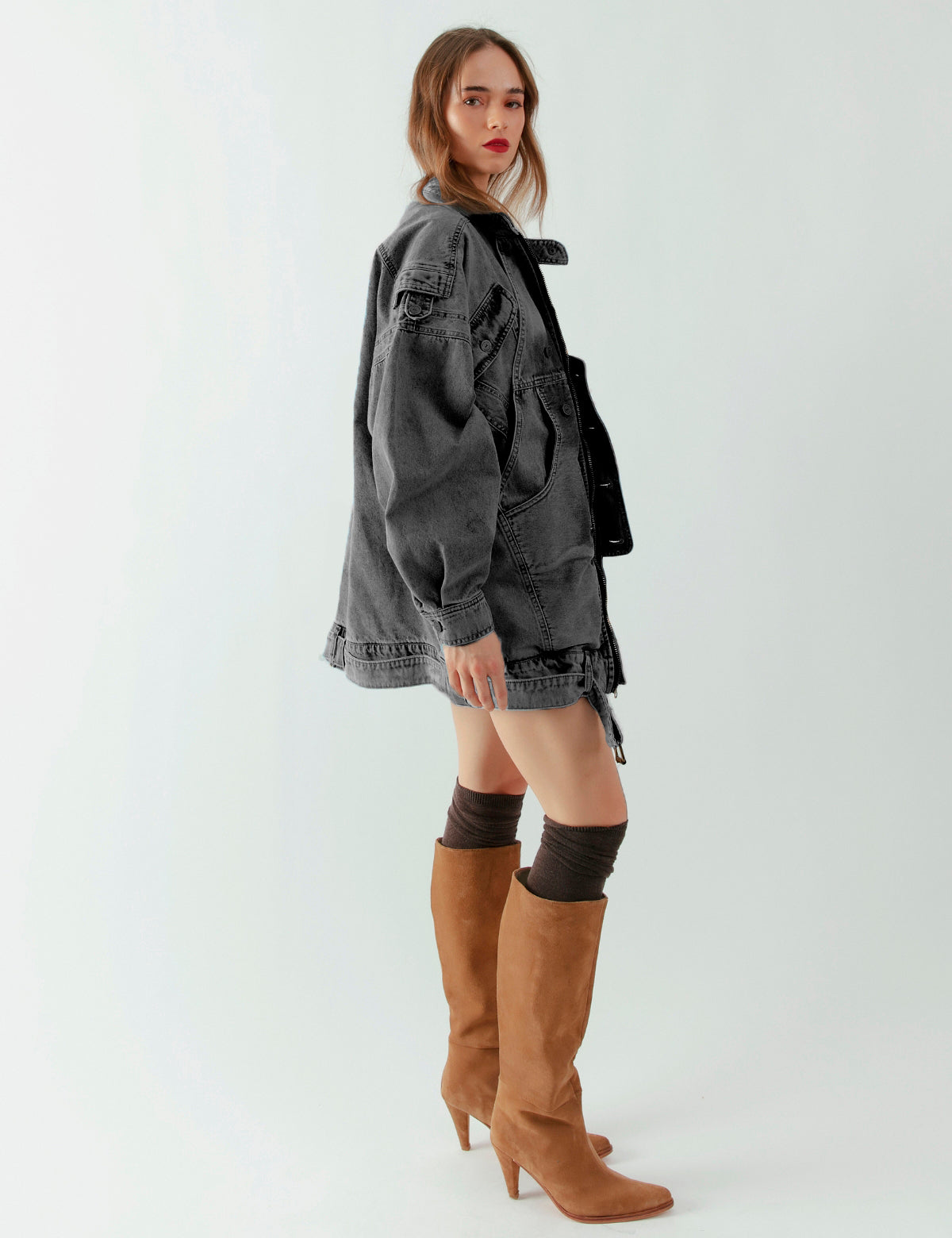 Chaqueta denim York negro