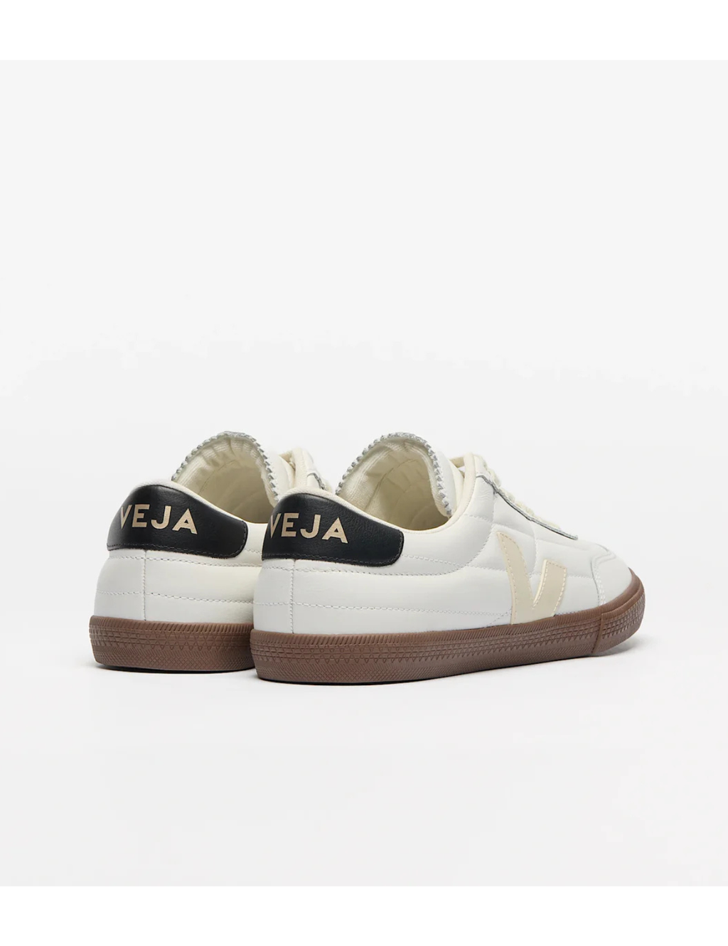 Zapatilla Veja Paneka Leather White Black Bark