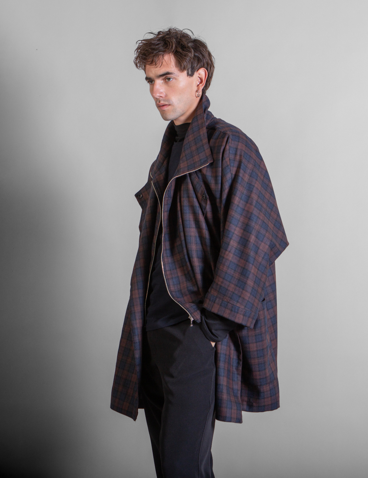 Chaqueta Lana Japo Tartan