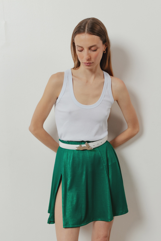 Mini falda folia Rafaella verde