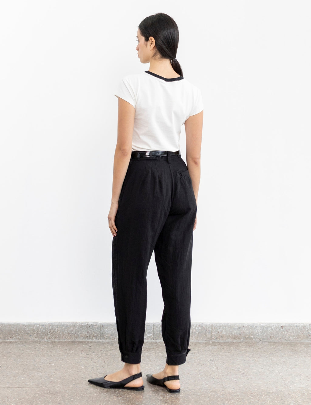 Pantalón Lino Pampa Negro