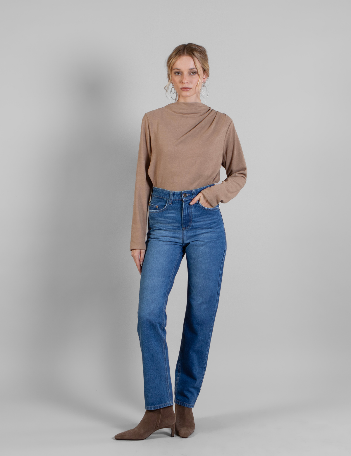 Polera Beatle Noelia Camel