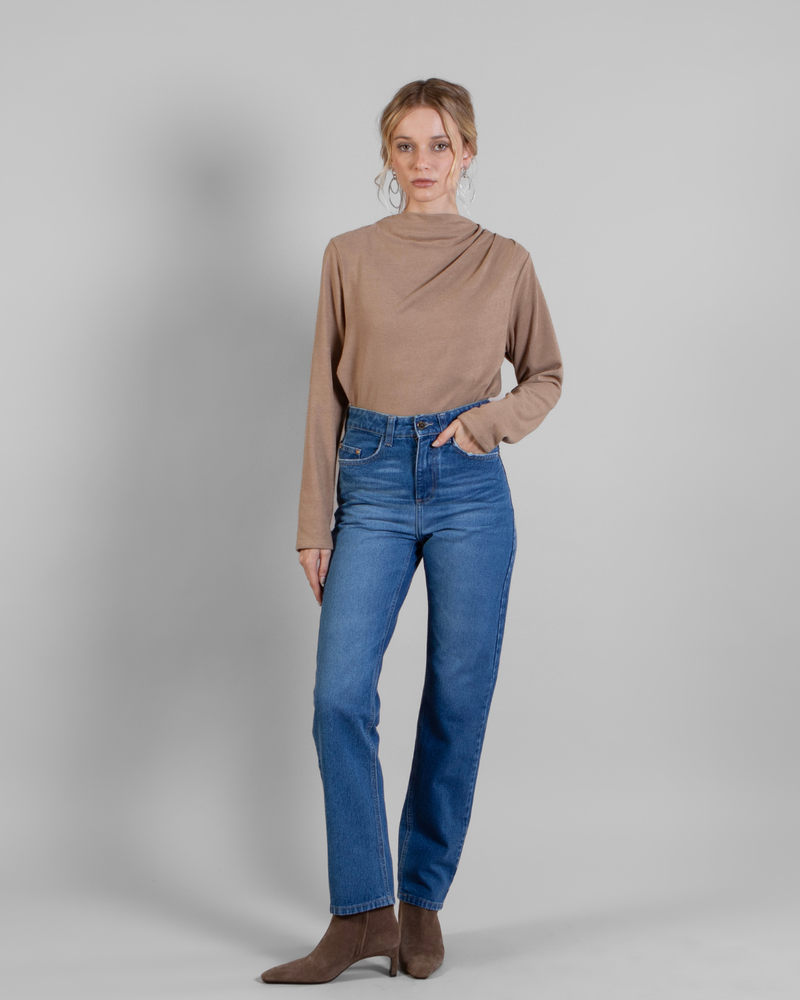 Polera Beatle Noelia Camel