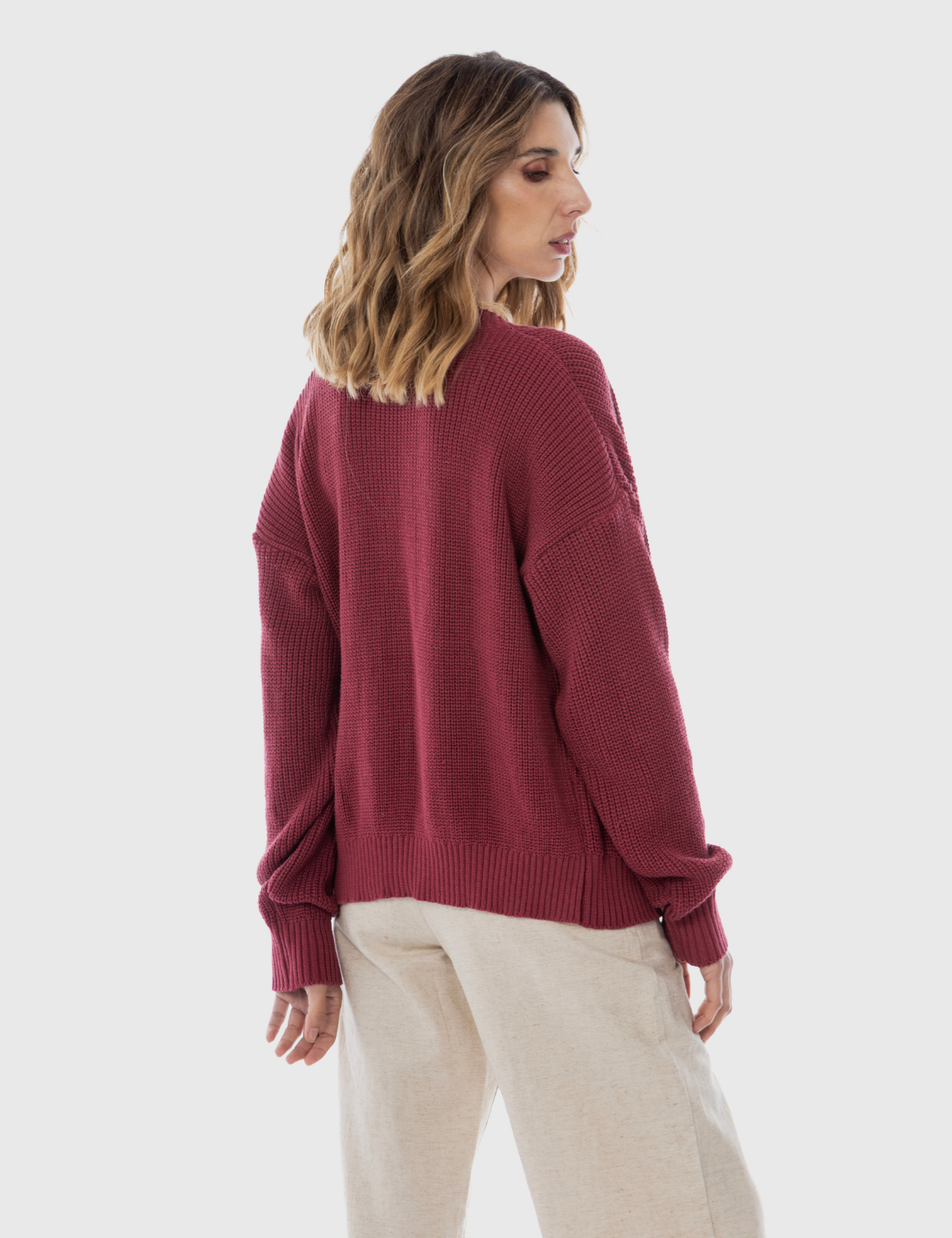 Tejido Algodón Trix Granate