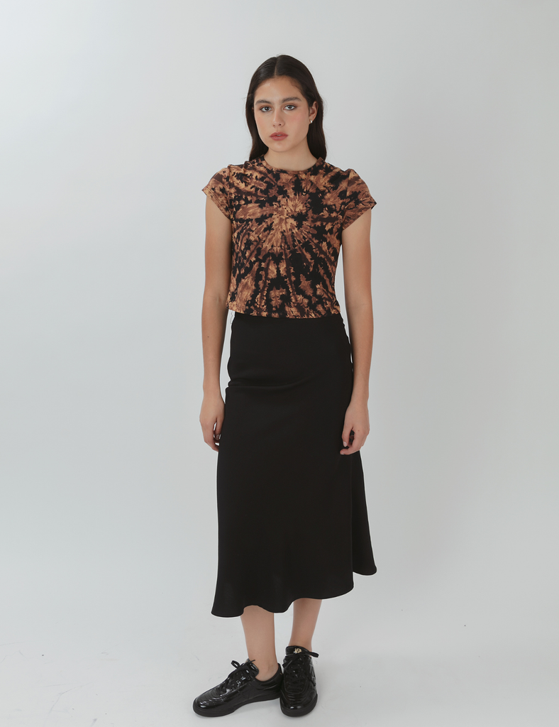 Falda Sesgo Suri Negro