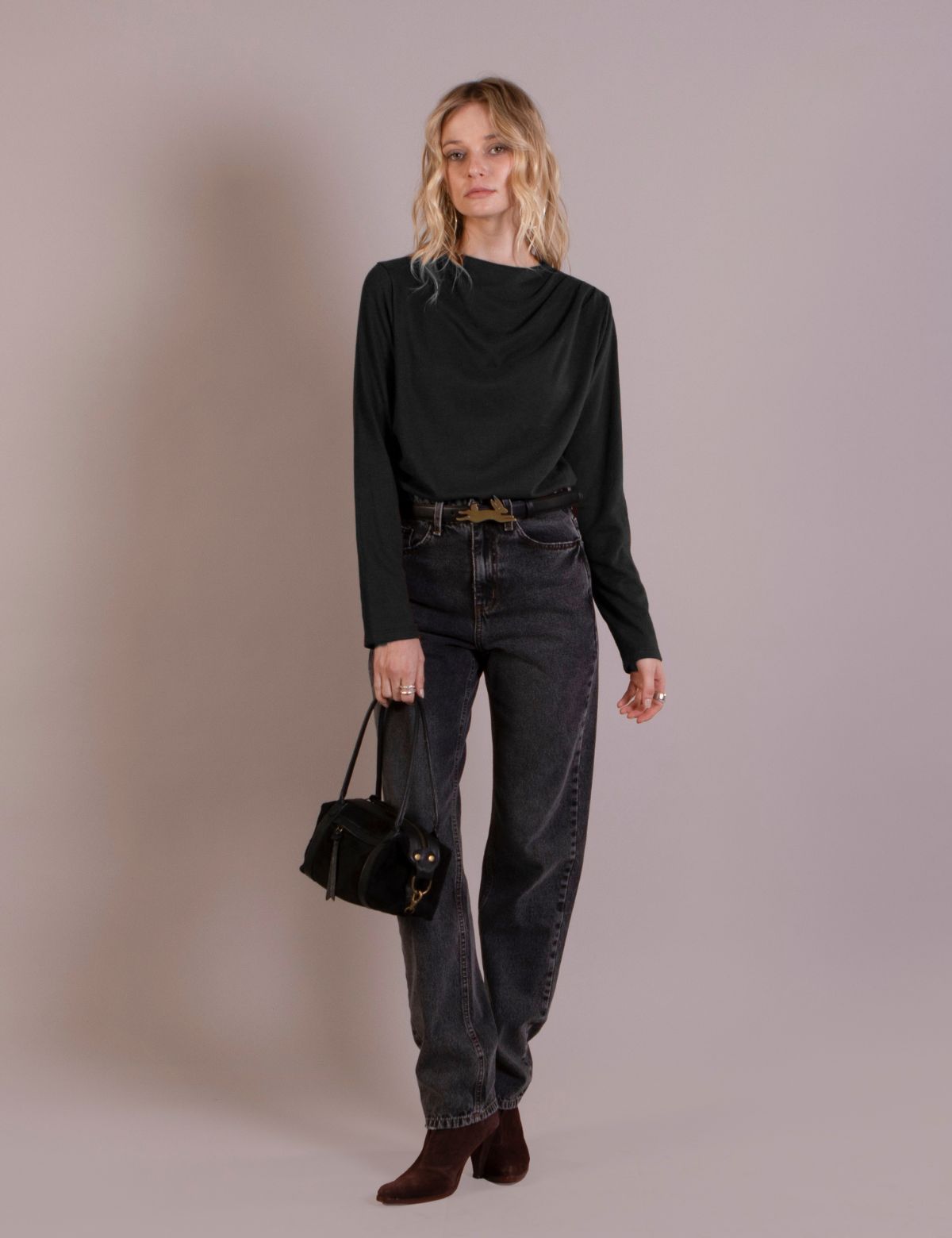 Polera Beatle Noelia Negro