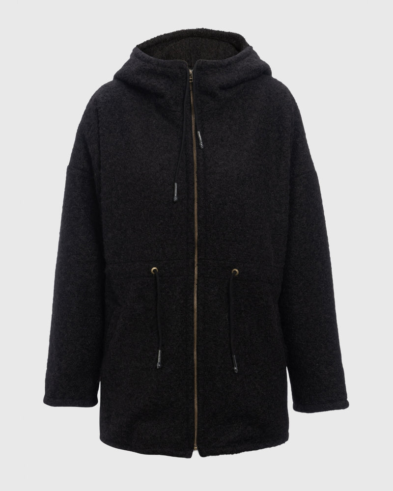 Chaqueta bouclé Abril Negro