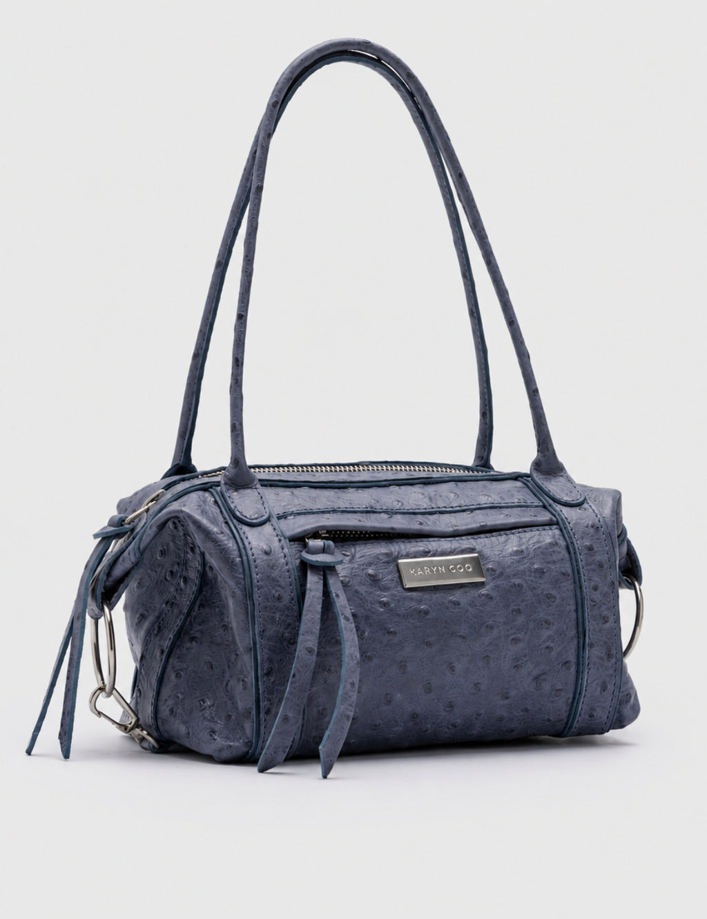 Cartera Diana Mini Avestruz Indigo