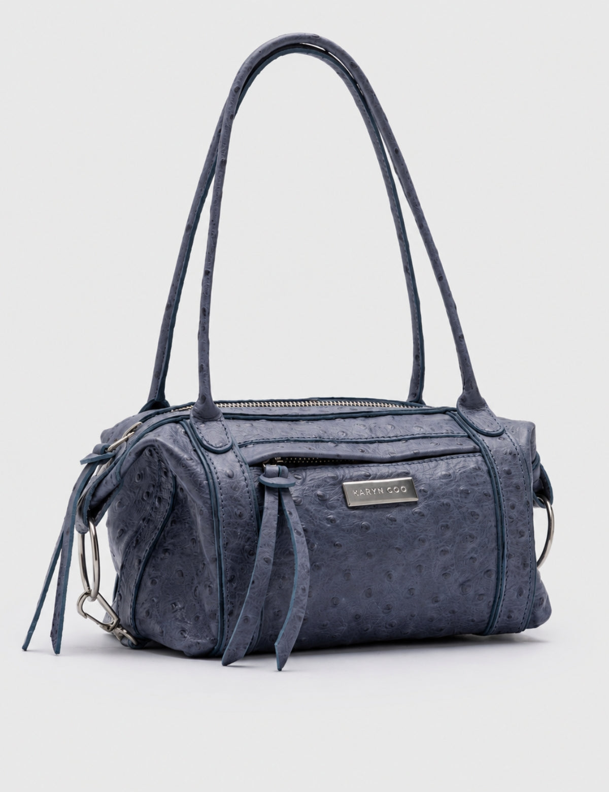 Cartera Diana Mini Avestruz Indigo