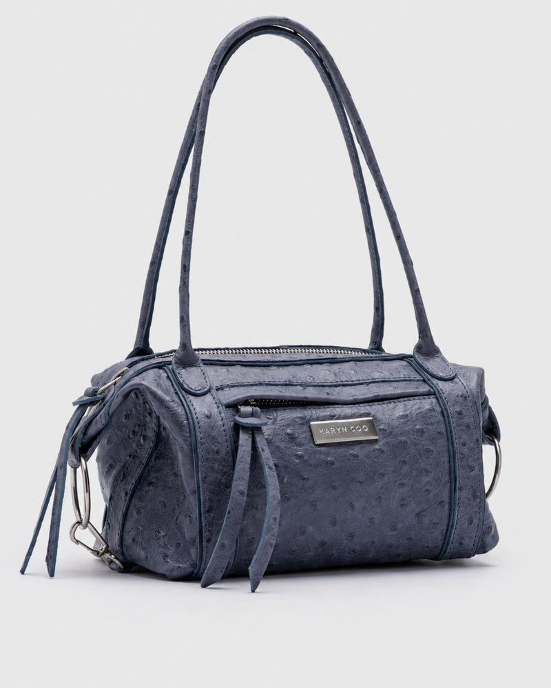 Cartera Diana Mini Avestruz Indigo