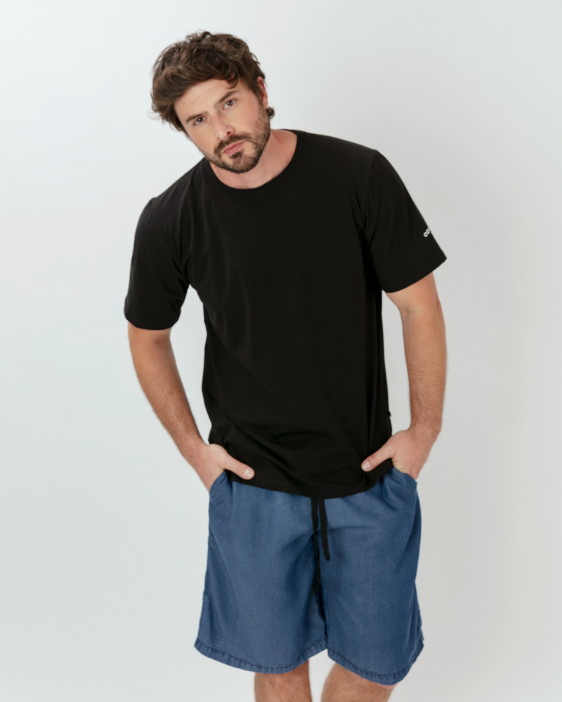 Polera algodón Bailey negro