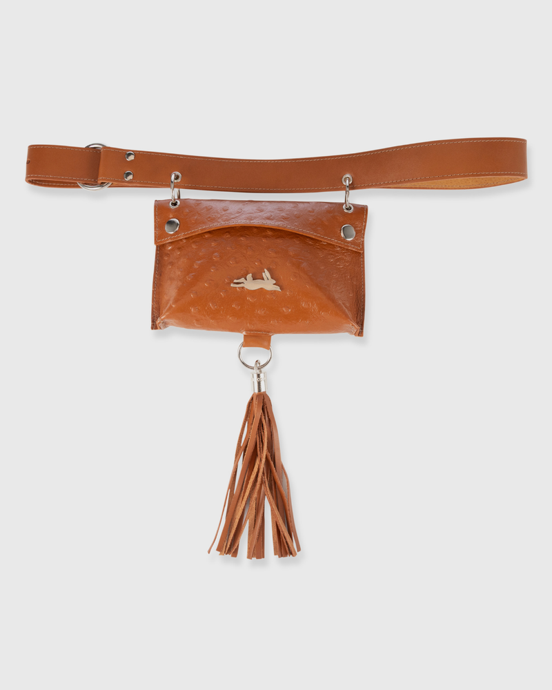 Cinturón Mara Avestruz Caramelo