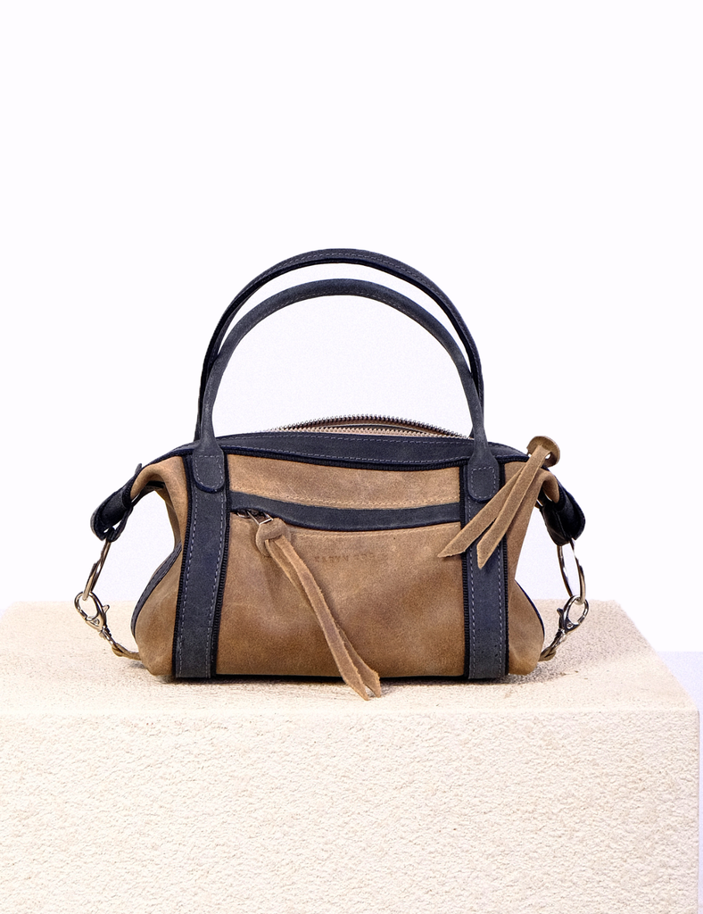 Cartera mini Diana Toffee y Humo