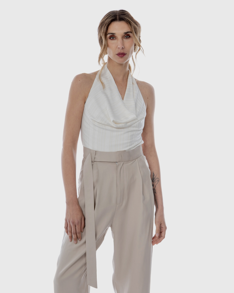 Blusa Drapeada Dominga Lurex