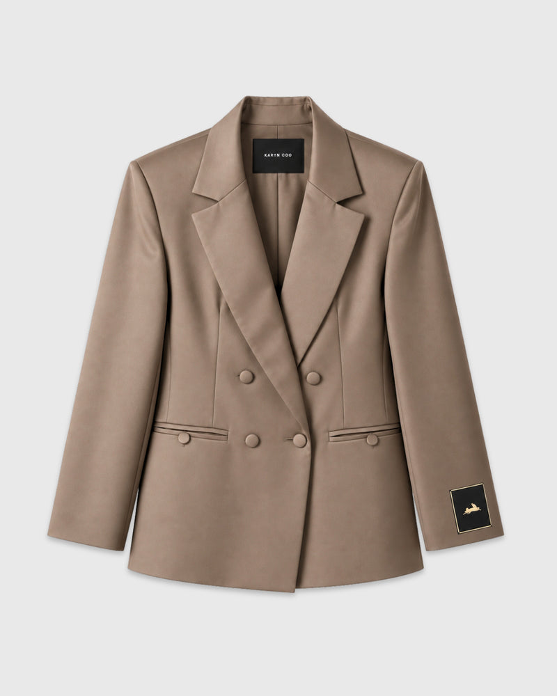 Blazer Raso Celine Taupe