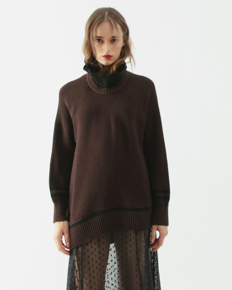 Tejido La Diagonal café moro