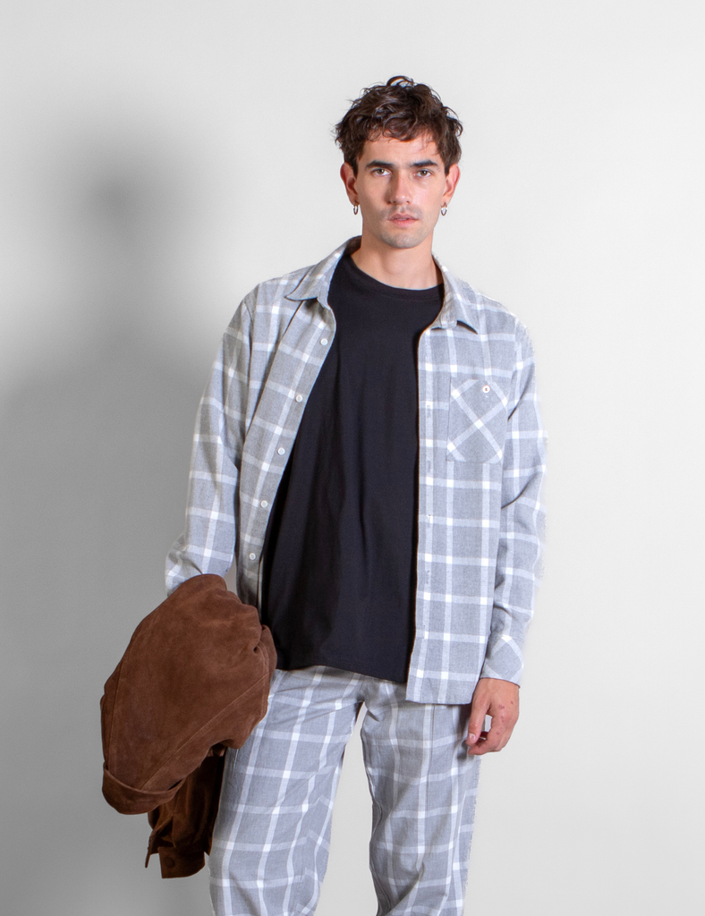 Camisa Escocesa Dandy Gris
