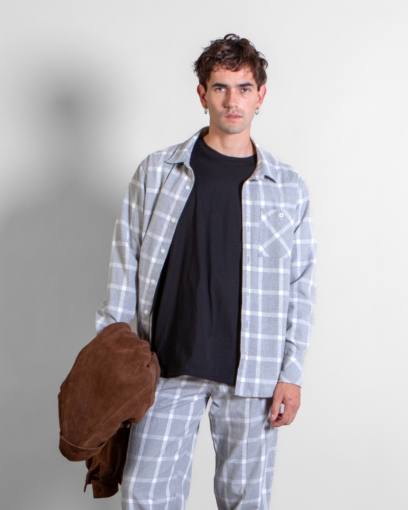 Camisa Escocesa Dandy Gris