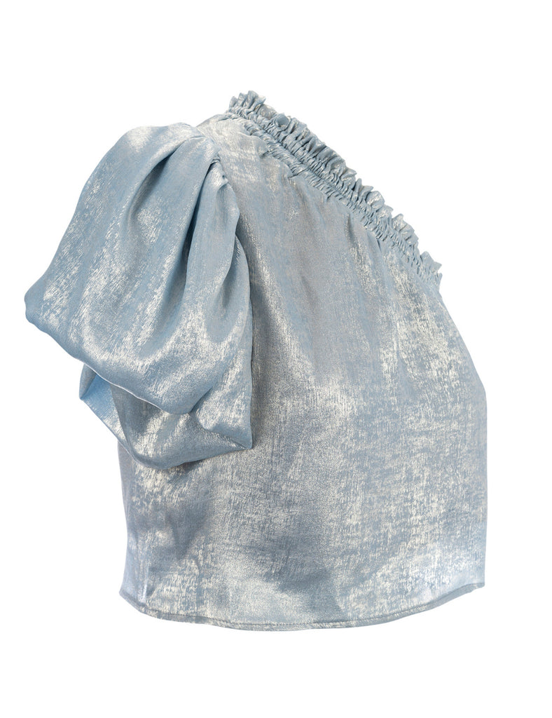 Blusa manga globo Cielo celeste