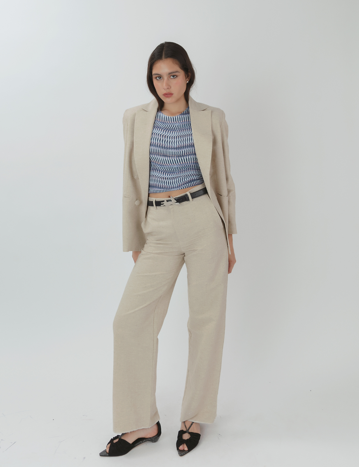 Pantalón Recto Casopeia Beige