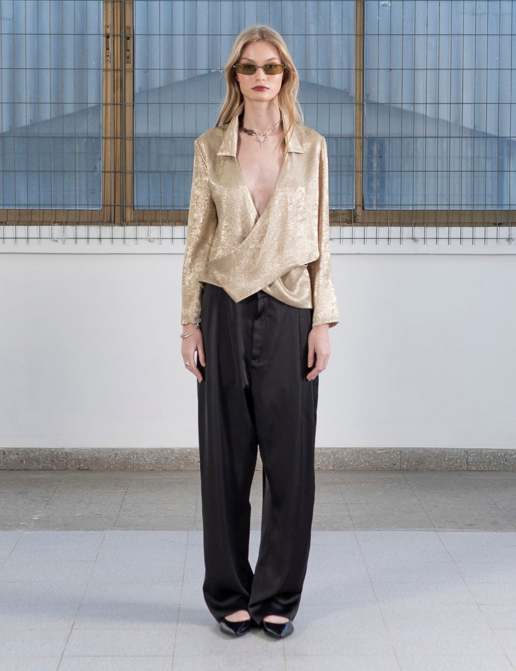 Blusa Cruzada Chandi Oro