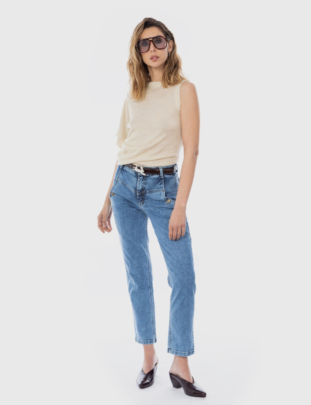 Jeans recycled Adams celeste