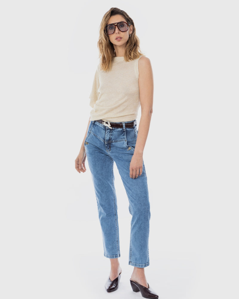 Jeans recycled Adams celeste