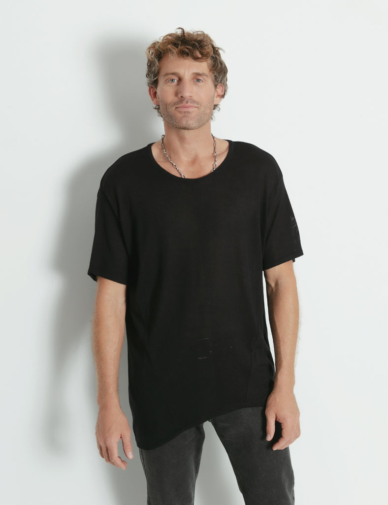 Polera tejida Norton negro