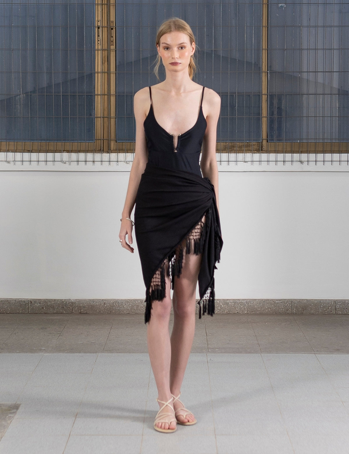 Foulard Flecos Negro