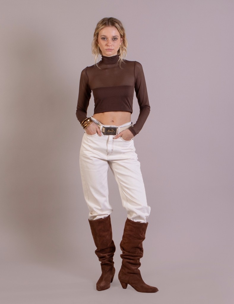 Polera Beatle Crop Maya Moro