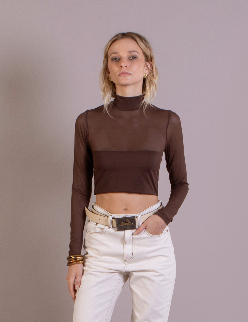 Polera Beatle Crop Maya Moro