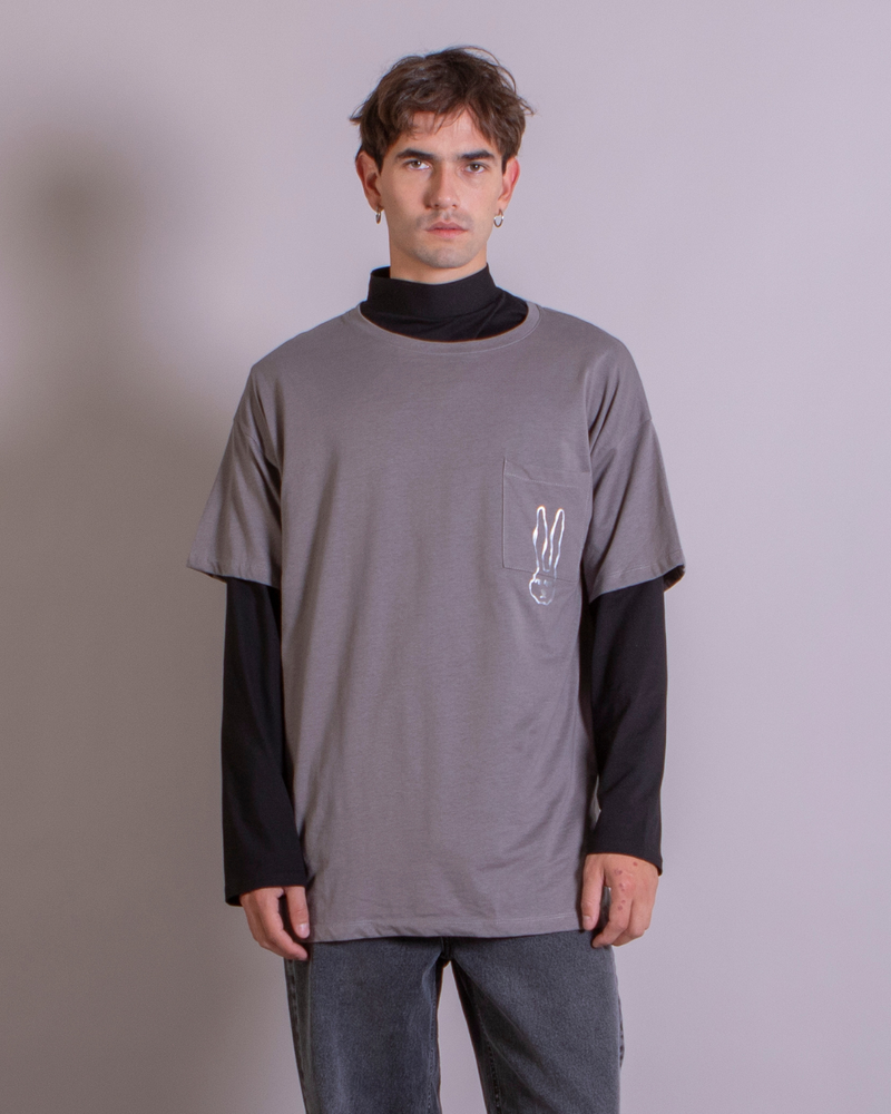 Polera Dylan x Lenny gris