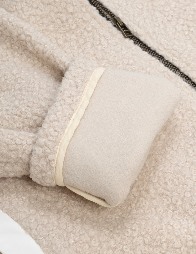 Abrigo corderito Ariel beige