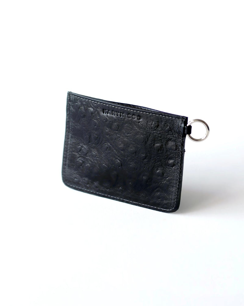 Tarjetero Stella Avestruz Negro