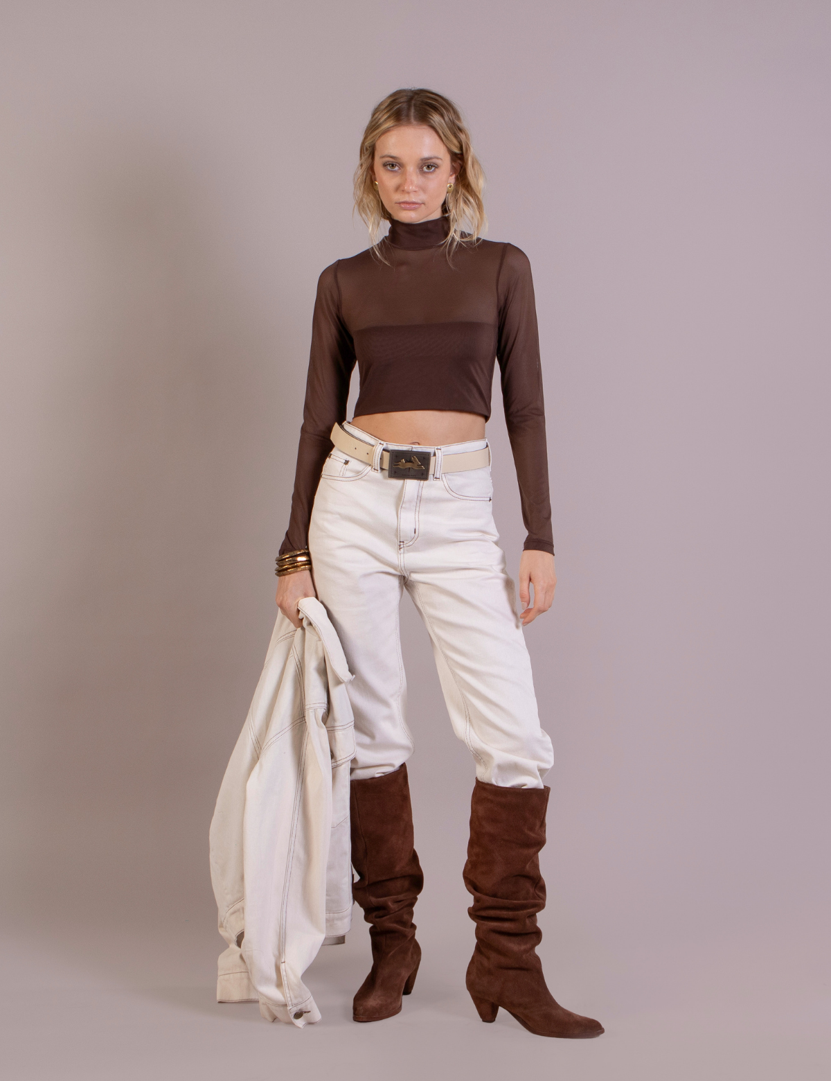 Polera Beatle Crop Maya Moro