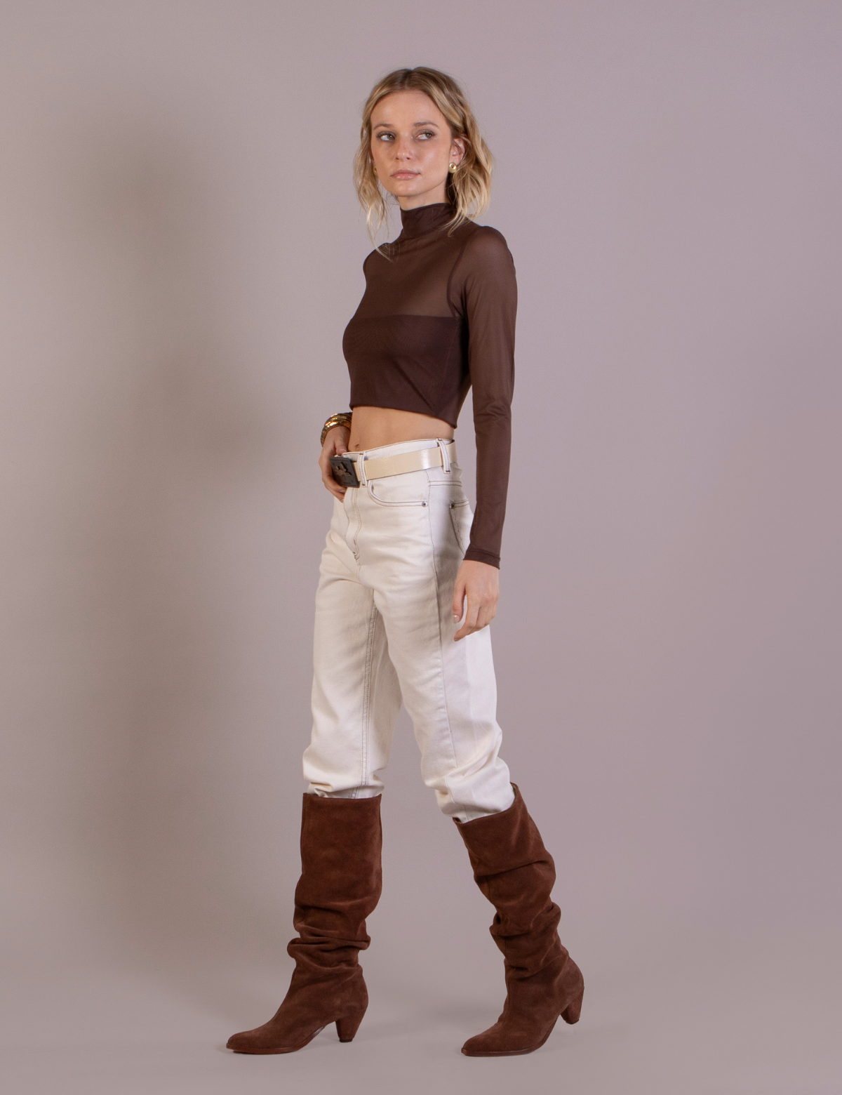 Polera Beatle Crop Maya Moro