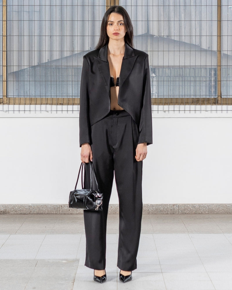 Blazer Raso Leo Negro