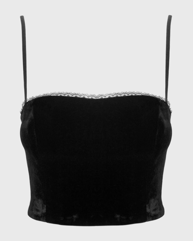 Polera Velvet Negro