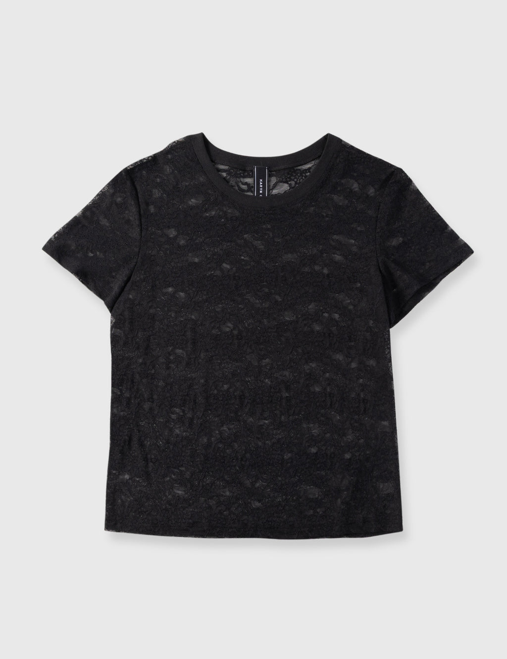Polera Rose Oversize Encaje Negro