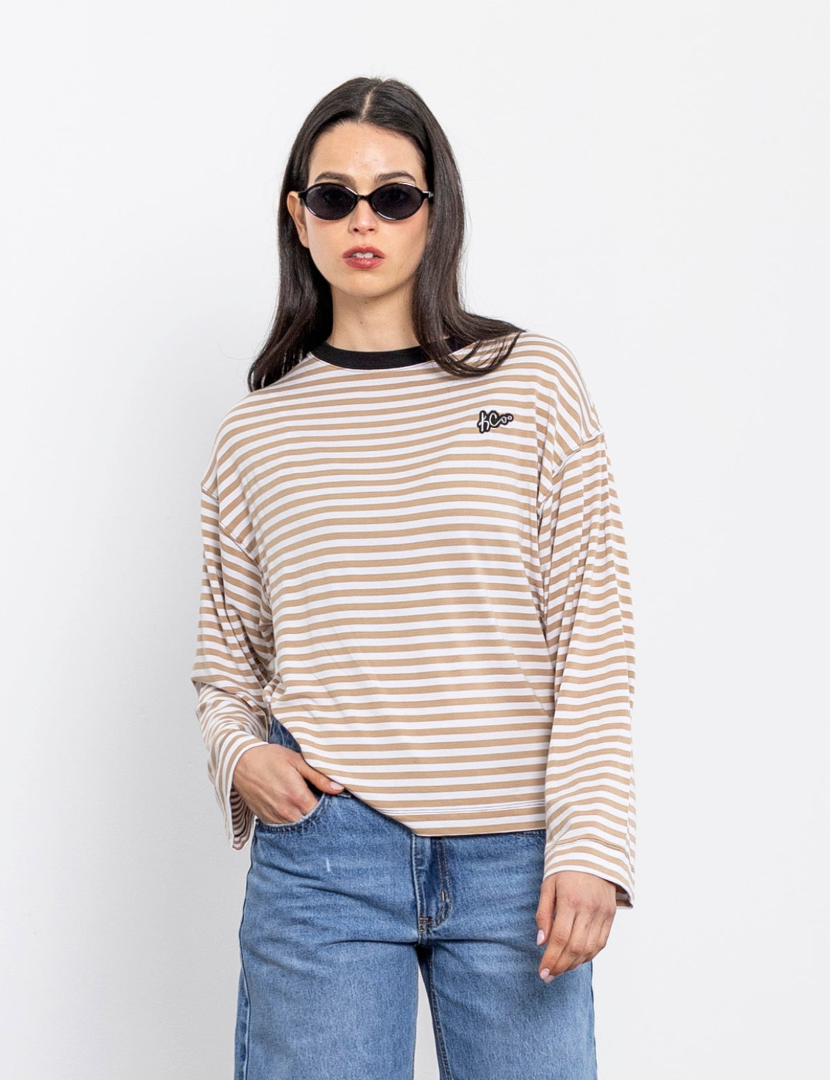 Polera Rayas Ricarda Habano