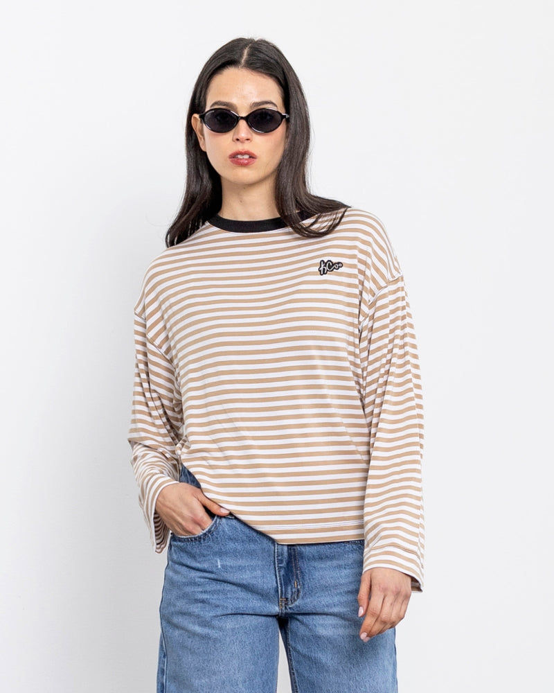 Polera Rayas Ricarda Habano