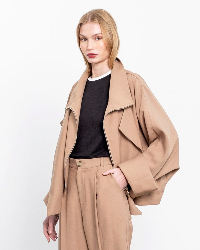 Chaqueta Tencel Japo Habano